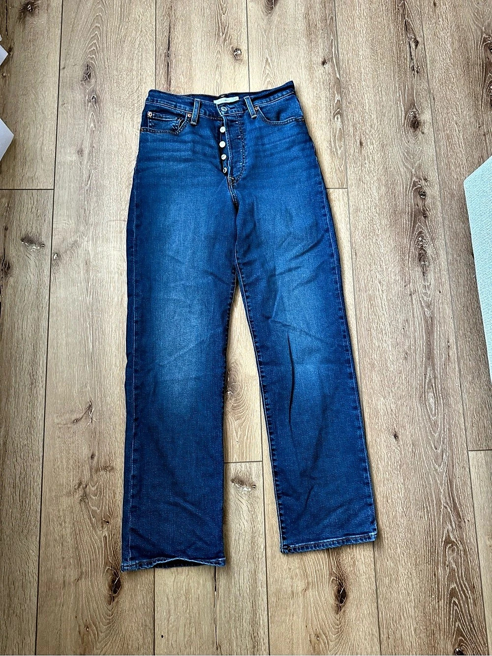 Levi's Ribcage Straight Leg Jeans Waist 29 Blue